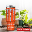 Denver Broncos NFL Energy Nutrition Facts Custom Stanley Quencher 30oz-40oz Stainless Steel Tumbler Hot And Cold Tumbler
