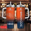 Denver Broncos NFL Custom Stanley Quencher 30oz-40oz Stainless Steel Tumbler Hot And Cold Tumbler