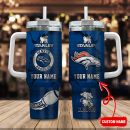 Denver Broncos NFL Metal Style Custom Stanley Quencher 30oz-40oz Stainless Steel Tumbler Hot And Cold Tumbler