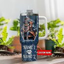 Denver Broncos NFL Mickey And Minnie Couple Custom Stanley Quencher 30oz-40oz Stainless Steel Tumbler Hot And Cold Tumbler