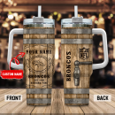 Denver Broncos NFL Diehard Fan Custom Stanley Quencher 30oz-40oz Stainless Steel Tumbler Hot And Cold Tumbler