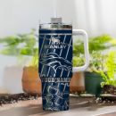 Denver Broncos NFL Silver Custom Stanley Quencher 30oz-40oz Stainless Steel Tumbler Hot And Cold Tumbler