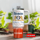Denver Broncos NFL Champions Modelo Custom Stanley Quencher 30oz-40oz Stainless Steel Tumbler Hot And Cold Tumbler