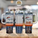 Denver Broncos Glitter NFL Custom Stanley Quencher 30oz-40oz Stainless Steel Tumbler Hot And Cold Tumbler