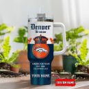 Denver Broncos NFL Corona Extra Custom Stanley Quencher 30oz-40oz Stainless Steel Tumbler Hot And Cold Tumbler
