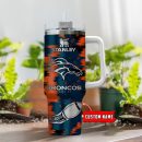 Denver Broncos NFL Custom Stanley Quencher 30oz-40oz Stainless Steel Tumbler Hot And Cold Tumbler