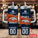 Denver Broncos NFL Custom Stanley Quencher 30oz-40oz Stainless Steel Tumbler Hot And Cold Tumbler