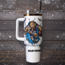Detroit Lions NFL Sports Custom Stanley Quencher 30oz-40oz Stainless Steel Tumbler Hot And Cold Tumbler