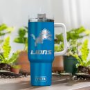 Detroit Lions NFL Laser Engraved Effect Custom Stanley Quencher 30oz-40oz Stainless Steel Tumbler Hot And Cold Tumbler