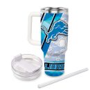 Detroit Lions NFL Custom Stanley Quencher 30oz-40oz Stainless Steel Tumbler Hot And Cold Tumbler