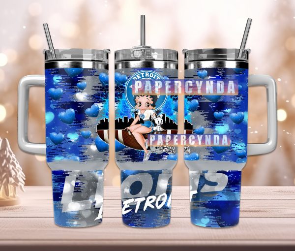 Detroit Lions Custom Stanley Quencher 30oz-40oz Stainless Steel Tumbler Hot And Cold Tumbler