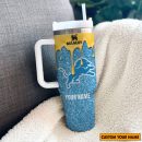 NFL Detroit Lions Custom Stanley Quencher 30oz-40oz Stainless Steel Tumbler Hot And Cold Tumbler