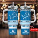 Detroit Lions NFL Custom Stanley Quencher 30oz-40oz Stainless Steel Tumbler Hot And Cold Tumbler