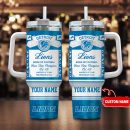 Detroit Lions NFL Custom Stanley Quencher 30oz-40oz Stainless Steel Tumbler Hot And Cold Tumbler