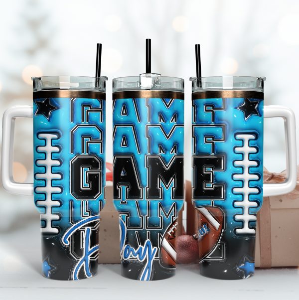 Detroit Lions NFL Game Day Custom Stanley Quencher 30oz-40oz Stainless Steel Tumbler Hot And Cold Tumbler