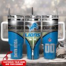 Detroit Lions NFL Custom Stanley Quencher 30oz-40oz Stainless Steel Tumbler Hot And Cold Tumbler