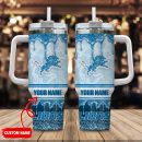 Detroit Lions NFL Glitter Custom Stanley Quencher 30oz-40oz Stainless Steel Tumbler Hot And Cold Tumbler