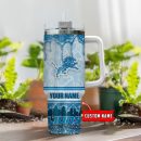Detroit Lions NFL Glitter Custom Stanley Quencher 30oz-40oz Stainless Steel Tumbler Hot And Cold Tumbler