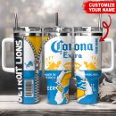 Detroit Lions NFL Corona Extra Custom Stanley Quencher 30oz-40oz Stainless Steel Tumbler Hot And Cold Tumbler