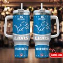 Detroit Lions NFL Custom Stanley Quencher 30oz-40oz Stainless Steel Tumbler Hot And Cold Tumbler