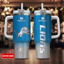 Detroit Lions NFL Custom Stanley Quencher 30oz-40oz Stainless Steel Tumbler Hot And Cold Tumbler