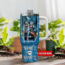 Detroit Lions NFL Mickey And Minnie Couple Custom Stanley Quencher 30oz-40oz Stainless Steel Tumbler Hot And Cold Tumbler