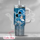 Detroit Lions NFL Mickey Mouse Glitter Custom Stanley Quencher 30oz-40oz Stainless Steel Tumbler Hot And Cold Tumbler