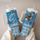 Detroit Lions NFL Glitter Custom Stanley Quencher 30oz-40oz Stainless Steel Tumbler Hot And Cold Tumbler