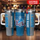 Detroit Lions NFL Custom Stanley Quencher 30oz-40oz Stainless Steel Tumbler Hot And Cold Tumbler