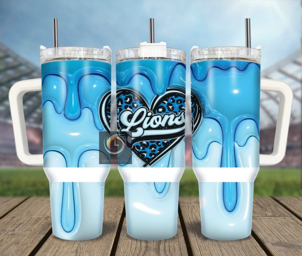 Detroit Lions NFL Custom Stanley Quencher 30oz-40oz Stainless Steel Tumbler Hot And Cold Tumbler