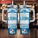 Detroit Lions NFL Custom Stanley Quencher 30oz-40oz Stainless Steel Tumbler Hot And Cold Tumbler