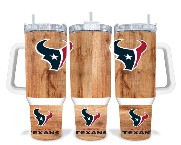 Houston Texans NFL Custom Stanley Quencher 30oz-40oz Stainless Steel