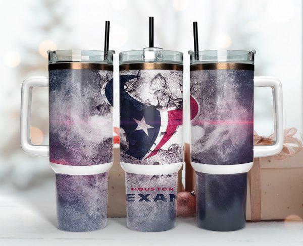 Houston Texans NFL Custom Stanley Quencher 30oz-40oz Stainless Steel Tumbler Hot And Cold Tumbler