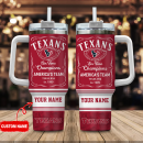 Houston Texans NFL Custom Stanley Quencher 30oz-40oz Stainless Steel Tumbler Hot And Cold Tumbler