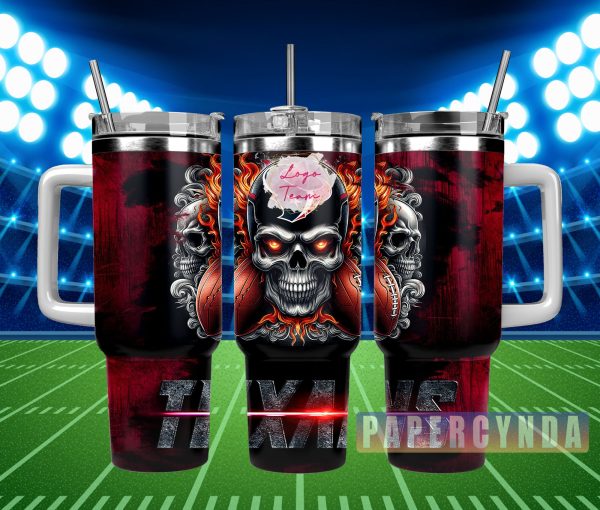 Houston Texans Custom Stanley Quencher 30oz-40oz Stainless Steel Tumbler Hot And Cold Tumbler