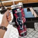 NFL Houston Texans Custom Stanley Quencher 30oz-40oz Stainless Steel Tumbler Hot And Cold Tumbler