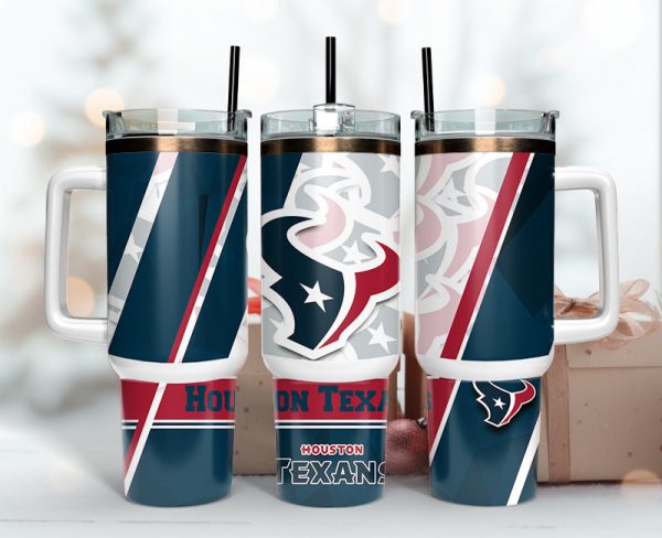 Houston Texans NFL Custom Stanley Quencher 30oz-40oz Stainless Steel Tumbler Hot And Cold Tumbler