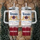 Houston Texans NFL Custom Stanley Quencher 30oz-40oz Stainless Steel Tumbler Hot And Cold Tumbler
