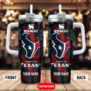 Houston Texans NFL Custom Stanley Quencher 30oz-40oz Stainless Steel Tumbler Hot And Cold Tumbler