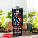 Houston Texans NFL Custom Stanley Quencher 30oz-40oz Stainless Steel Tumbler Hot And Cold Tumbler