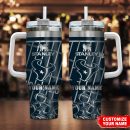 Houston Texans NFL Silver Custom Stanley Quencher 30oz-40oz Stainless Steel Tumbler Hot And Cold Tumbler