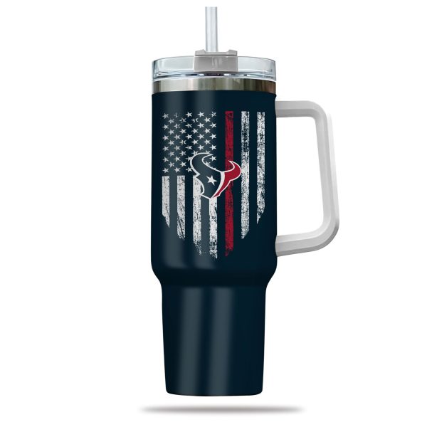 Houston Texans NFL Custom Stanley Quencher 30oz-40oz Stainless Steel Tumbler Hot And Cold Tumbler - Image 2