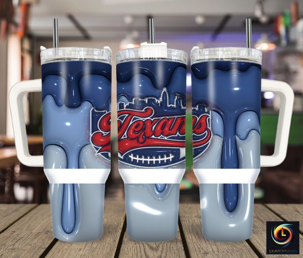 Houston Texans NFL Custom Stanley Quencher 30oz-40oz Stainless Steel Tumbler Hot And Cold Tumbler