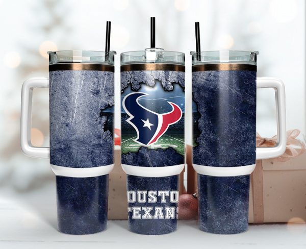 Houston Texans NFL Custom Stanley Quencher 30oz-40oz Stainless Steel Tumbler Hot And Cold Tumbler