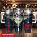 Houston Texans NFL Custom Stanley Quencher 30oz-40oz Stainless Steel Tumbler Hot And Cold Tumbler