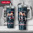 NFL Houston Texans Mickey And Minnie Couple Custom Stanley Quencher 30oz-40oz Stainless Steel Tumbler Hot And Cold Tumbler