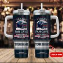 Houston Texans NFL Fan Cave Custom Stanley Quencher 30oz-40oz Stainless Steel Tumbler Hot And Cold Tumbler