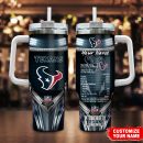 Houston Texans NFL Nutrition Facts Custom Stanley Quencher 30oz-40oz Stainless Steel Tumbler Hot And Cold Tumbler