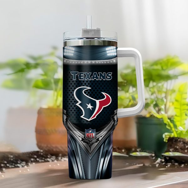 Houston Texans NFL Nutrition Facts Custom Stanley Quencher 30oz-40oz Stainless Steel Tumbler Hot And Cold Tumbler - Image 2