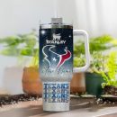 Houston Texans NFL Glitter Custom Stanley Quencher 30oz-40oz Stainless Steel Tumbler Hot And Cold Tumbler